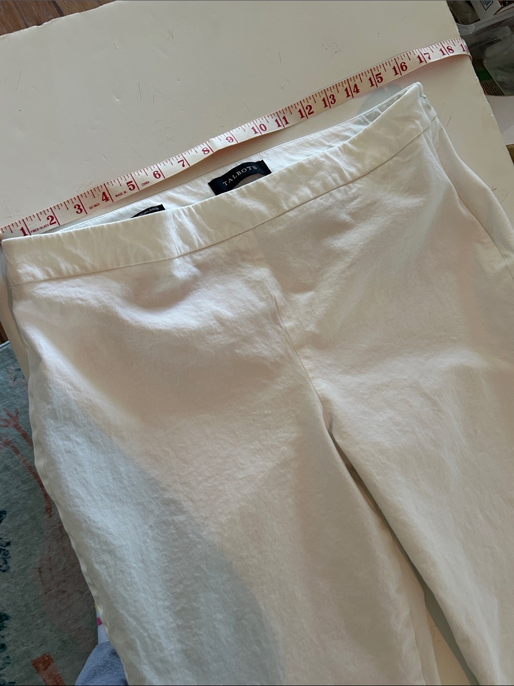 Talbots White Chatham Ankle Curvy Pants size 12P petite - Picture 6 of 9